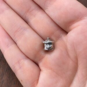 Vintage Carlo Biagi 925 Sterling Silver Baby Bottle Slide Pendant Bracelet Charm